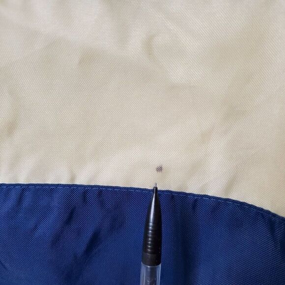 Vtg Y2K Airwalk Skater Windbreaker Jacket Sz XL Navy Blue Tan Color Block - Picture 6 of 9